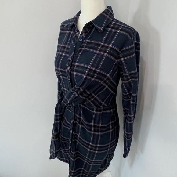 Women’s Lush Brand Plaid Shirt Dress - Picture 2 of 8